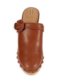 Synthetic Upper Round Toe Slip On Lining: Synthetic Padded Insole Synthetic Sole Imported Size & Fit Heel, About 4" (102mm) Platform Height, About 0.75" (19mm). Center Core - W Trend Shoes > Saks Off 5th. Sam Edelman. Color: Chestnut. Size: 7.5. Brown Closed Toe Mules With Studded Rubber Outsoles, Brown Closed Toe Clogs With Studded Outsoles, Trend Shoes, Sam Edelman Heels, Chestnut Color, Platform Clogs, Sandal Platform, Platform Block Heels, Heels Pumps