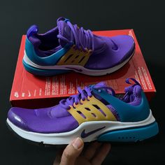 Nike Air Presto Wild Berry Cyber Teal Ct3550-500 Men's 8 Women’s 9.5 Brand New Missing Lids Nike Air Diamond Turf, Red Air Max, Nike Flyknit Trainer, Nike Air Flight, Vintage Style Shoes, Nike Air Pegasus, Top Basketball Shoes, Air Presto, Shoes Nike Air