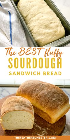 the best fluffy sourdough sandwich bread recipe