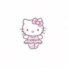 a hello kitty wallpaper with the word hello kitty in pink on it's chest