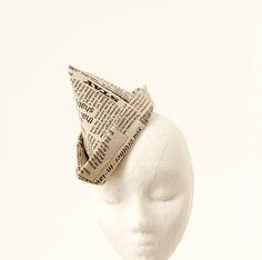 Burlesque Outfit, Hats And Fascinators, Boat Hat, Real Conversation, Reception Outfit, Occasion Hats, Hat Fascinator, Newspaper Printing, Paper Boat