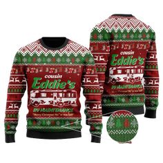 Christmas Vacation Cousin Eddies Rv Maintenance Ugly Christmas Sweater For Christmas is here to be the best gift for your friends and family with all the cool designs and styles they come in. If you have any additional requests or questions please send me a message and I will be happy to be of help Unisex Woolen Sweater Model: Sweater Unisex Fit: Classic Fit Sleeve type: Long sleeves Each all-over printed sweater is constructed from premium polyester wool that is ultra-soft and in Cousin Eddie Christmas Sweater, Cousin Eddies Rv, Cousin Eddie, Rv Maintenance, Christmas Clothes, Christmas Sweater Men, Family Funny, Ugly Sweater Party, Sweater For Men