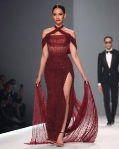 Red Gala Dress Classy, Off The Shoulder Dress Formal, Red Gown, Rugged Style, Modern Elements