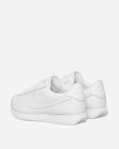 Nike WMNS Cortez 23 Premium Sneakers White / White.From heritage running to fashion phenom, the Cortez's retro appeal, sponge-soft midsole and see-saw detailing deliver decade after decade. This fresh take on the ubiquitous look keeps it classic with a total white colorway..Leather Upper.Mesh Tongue.Woven Logo Patch.Debossed Branding.Foam Midsole.Rubber Outsole.Style Code: FB6877-100 Nike Leather Sneakers For Running, Nike Leather Sneakers For Jogging, Classic Sneakers For Light Sports With Rubber Waffle Outsoles, Classic Sneakers For Light Sports, Nike Custom Sneakers With Rubber Sole For Jogging, Nike Sneakers For Jogging With White Sole, Classic High-top Sneakers For Jogging, Nike Sporty Walking Shoes With Rubber Sole, Classic Sneakers With Rubber Waffle Outsoles For Jogging