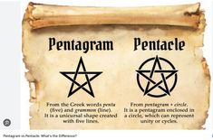 an old scroll with pentagram and pentagram symbols on it, in front of a white background