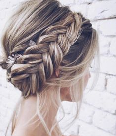 28 Braided Wedding Hairstyles For Brides with Long Hair #weddinghairaccessories #weddingbraids #bridalstyle Braided Wedding Hairstyles, Wedding Braids, Easy Hair Updos, Best Wedding Hairstyles, Braided Hairstyles For Wedding, Wedding Hairstyles Updo, Trending Hairstyles, Wedding Hairstyles For Long Hair, Braided Updo