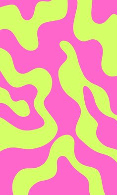 an abstract pink and green background with wavy lines