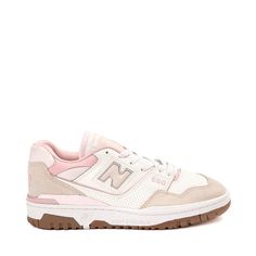 Womens New Balance 550 Athletic Shoe - Sea Salt / Pink Granite / Orb Pink Cute Sneakers New Balance, Cute Comfy Shoes For Walking, Womens New Balance 550, New Balance Shoes Pink, New Balance Shoes 550, New Balance 550 Pink, Pink New Balance Shoes, Pink New Balance, Pink Granite