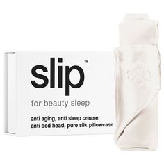 An anti-bedhead, anti-sleep-crease king-size pillowcase made of the highest-grade mulberry silk for the ultimate beauty sleep and less-visible signs of aging.Hair Type: Straight, Wavy, Curly, and CoilyHair Texture: Fine, Medium, and ThickKey Benefits: - Anti-aging- Anti bedhead - Anti sleep creaseWhat Else You Need to Know: The beauty secret of celebrity hairstylists, dermatologists, and beauty experts, Slip pure silk products are made using slipsilk™. Specially commissioned and made to exacting standards, slipsilk was developed and refined for over 10 years to provide the ultimate combination of shine, thickness, softness, and durability. White Silk Pillow, Silk Pillow Case, Natural Beauty Treatments, Facial Steaming, Hair Rinse, Silk Pillow, Silk Pillowcase, Beauty Expert, Aging Skin Care