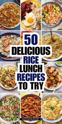 50 delicious rice lunch recipes to try