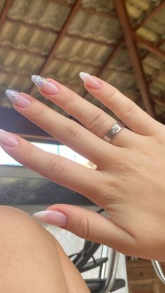 Sparkle Nails, Oval Nails, Manicure E Pedicure, Square Nails, Gold Nails, French Nails