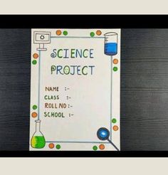 a science project is shown on the wall