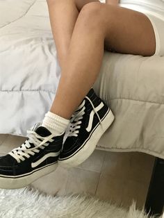 Vans Sk8 Hi Platform, Girls Shoes Teenage, Vans Sk8 Hi, Mode Inspo, Pretty Shoes