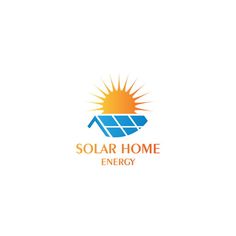 the logo for solar home energy, which is designed to look like an airplane with sun coming