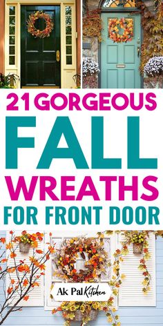 Fall wreaths for front door add a warm, welcoming touch to your home. Discover a variety of autumn wreaths, from rustic fall wreath ideas to pumpkin wreaths and harvest wreaths. Create DIY autumn garlands and leaf garlands for cozy fall door decor. Enhance your entrance with sunflower wreaths, berry wreaths, and pinecone garlands. Try burlap fall garlands and grapevine fall wreaths for a natural look. Perfect for Thanksgiving wreaths or wheat wreaths, must try these autumn garlands this season. Fall Porch Decorations, Natural Fall Decor, Fall Wreath Ideas, Fall Garlands, Fall Wreaths For Front Door, Harvest Wreath, Fall Door Decorations