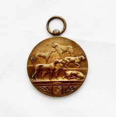 Vintage Brass Dog Show Medal by GrandpasMarket on Etsy Pill Boxes, Pocket Watch, Vintage Brass, Brass, Handmade Gift, Handmade Gifts