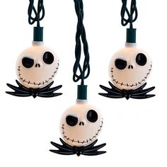 Nightmare Before Christmas - Jack Skellington Light Set Jack Skellington Lights, Disney Nutcracker, Bat Bow, Jack Skellington Faces, Christmas Jack Skellington, Costume Noir, Party Expert, Nightmare Before Christmas Jack, Christmas String Lights