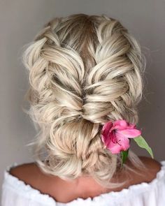 Mother Of The Bride (or Groom) Hairstyles ❤ mother of the bride hairstyles braided textured with flowers reneemarieacademy #weddingforward #wedding #bride #motherofthebridehairstyles Hairstyles Theme, Boho Wedding Theme