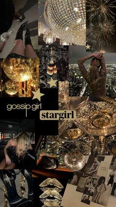 Glitz And Glam Aesthetic Wallpaper, Collage Wallpapers Iphone, Wallpaper Backgrounds Collage Aesthetic, 2016 Vibes Aesthetic, Star Girl Birthday Party, Stargirl Wallpaper Aesthetic, Aesthetic Picture Collage, Glamour Birthday Party, Gold Aesthetic Wallpaper