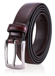 PRICES MAY VARY. PREMIUM QUALITY: 100% Pure Genuine Leather Belt. Handmade, Highly constructed for longer endurance and better upholding. The difference is in detail. PRODUCT DIMENSIONS:1 1/4" (33mm) strap width; 2 1/4" x 1 3/4" Nickle free single prong buckle, are made with zinc alloy to create a substance with greater strength and resistance to corrosion. VERSATILE FITS:It is an ideal men accessory, to wear as an everyday leather dress belt. Higly Matches suit pants, jeans, khakis and any form Men Accessory, Uniform Accessories, Ideal Man, Dress Belt, Genuine Leather Belt, Suit Pants, Leather Dresses, Mens Birthday Gifts, Leather Dress