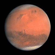 an image of the planet mars taken by nasa's hubinous crew on july 20, 2009