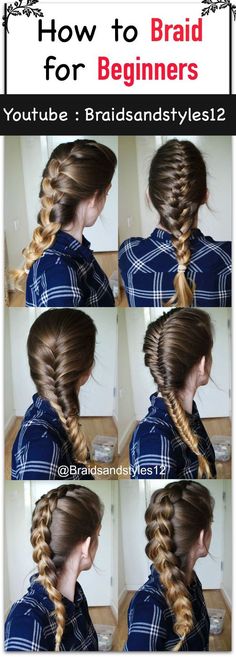 Sweet Hairstyles, Dance Hair, How To Braid, Braiding Your Own Hair, Balayage Blonde, Fishtail Braid, Cool Braid Hairstyles, Hair Design, Braid Hairstyles