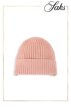 ONLY AT SAKS. This Saks Fifth Avenue beanie is crafted of luxe cashmere in a rib-knit construction. 100% cashmere Imported Cashmere Beanie, Saks Fifth, Saks Fifth Avenue, Sale Items, Rib Knit, Apparel Accessories, Accessories Hats, New Arrivals, Cashmere