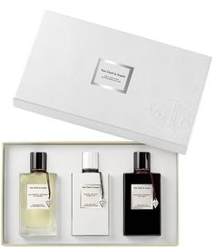 Experience the luxurious world of Van Cleef & Arpels' Collection Extraordinaire with a trio discovery fragrance gift set. This splendid compilation is a perfect blend of sophisticated scents&#x2C; designed with the utmost care and attention. With Van Cleef & Arpels&#x2C; you're not just wearing a fragrance&#x2C; but an expression of elegance and style.The Collection Extraordinaire gift set features three distinctive fragrances&#x2C; each encap Perfume Sets, Best Gift Baskets, Travel Perfume, Fragrance Cologne, Holiday Beauty, Perfume Set, Interactive Stories, Gift Sets For Women, Fragrance Gift