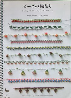 a book with many different types of beading on it