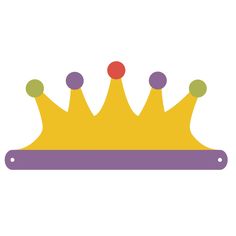 a crown with three balls on it