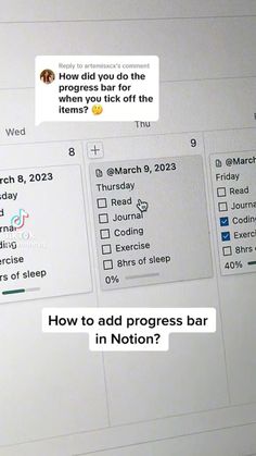 notion template ideas Student Life Hacks, School Organization Notes, Progress Bar, Notion Template, School Study Tips, Study Motivation Inspiration, Life Hacks For School