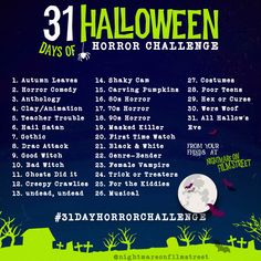 the 31 days of halloween horror challenge is coming to an end on friday, october 13th