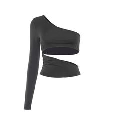 women's one shoulder black cut out crop top Black High Stretch Party Top, Black High Stretch Top For Party, Black High-stretch Party Tops, Black High Stretch Tops For Party, High Stretch Black Tops For Party, High Stretch Black Winter Tops, Black Fitted Top For Night Out, Fitted Black Top For Night Out, Fitted Black Top For Spring