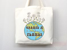 create a kinder planet, create a kinder planet bag, earth day, earth day gift, nature lover bag, nature lover tote bag, nature lover gift, tote bag, canvas bag, tote bag canvas, school bag, womens tote, tote for her, cute tote bag, reusable bag, eco friendly bag, everyday tote bag, grocery tote, tote shopper, aesthetic tote, gift for her, mothers day gift, bridesmaid gift, floral tote bag, flower tote bag, flower lover gift, ❤️ WHY SHOULD I ORDER FROM YOU? ❤️ We create gorgeous bags that are bot Eco-friendly Canvas Bag For School, Eco-friendly Reusable Canvas Bag For School, Eco-friendly Recyclable School Bags, Everyday Tote Bag, Bag Flower, Leather Industry, Grocery Tote, Eco Friendly Bags, Handmade Tote