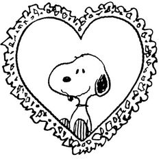 a heart shaped frame with a cartoon dog in it and the words, i love you