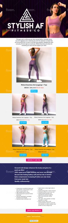 an image of a woman doing yoga poses in different colors and sizes, with the text style