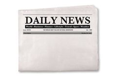 the daily news is displayed on a white background