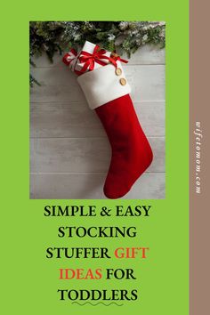 Simple and Easy Stocking Stuffer Gift Ideas For Toddlers Christmas Gifts For Toddlers, Stocking Stuffer Gift Ideas, Gift Ideas For Toddlers, Gifts For Toddlers, Stocking Stuffer Ideas, Toddler Christmas Gifts, Unique Stocking Stuffers, Best Stocking Stuffers, Perfect Stocking Stuffers