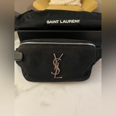 Black Ysl Fanny Pack, Very Good Condition, With Box, Dust Bag And Card, Bought In 2023, Used Only Few Times Bags Ysl, Saint Laurent Bags, Yves Saint Laurent Bags, Fanny Pack, Mini Bag, Yves Saint Laurent, Saint Laurent, Dust Bag, Bag Lady