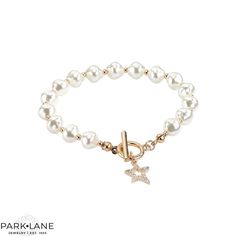 This Is A Nwot Park Lane Mckenna Bracelet. Everybody Needs To Own One Of These. So Cute And Very Reasonably Priced! Hand Beaded Pearl Bracelet Crystal Star Charm The Cutest Addition To Any Golden Arm Party Toggle Closure 7 1/2” Long Price Is Now Firm! Park Lane Jewelry, Arm Party, Opal Color, Park Lane, Crystal Stars, Silver Chain Bracelet, Statement Bracelet, Cross Charms, Pink Opal