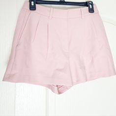 New Without Tags. Never Worn Out. Only Tried On. Great Condition! Pleated 3" Shorts Color: Poetic Pink Size: 4 Spring Pants With Built-in Shorts And 5-inch Inseam, Pink Short Length Skort For Work, Pink Bottoms With Short Inseam For Workwear, Fitted Pink Shorts For Workwear, Fitted Pink Shorts For Work, Summer Beach Shorts, Paper Bag Shorts, Aritzia Babaton, Yellow Shorts