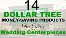 14 Dollar Tree Money-Saving Products For Your Wedding Centerpieces Wedding Save Money, Glam Wedding Centerpieces, Dollar Tree Wedding Centerpieces, Wedding Budget Ideas, Tree Wedding Centerpieces, Save Money Wedding, Dollar Tree Wedding, Beautiful Wedding Centerpiece, Frugal Wedding