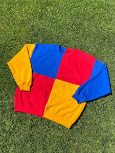 PRIMARY COLOUR SWEATSHIRT Waterparks Greatest Hits Era - Etsy Winter Crew Neck Patchwork Sweatshirt, Winter Patchwork Crew Neck Sweatshirt, Multicolor Long Sleeve Cotton Sweatshirt, Casual Multicolor Fleece Sweatshirt, Multicolor Long Sleeve Fleece Sweatshirt, Multicolor Fleece Sweatshirt With Long Sleeves, Multicolor Fleece Long Sleeve Sweatshirt, Retro Patchwork Sweatshirt For Streetwear, Yellow Patchwork Crew Neck Top