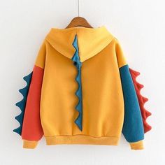 Material: Polyester" Colour: Yellow, Orange, Green, Blue" Size S, M, L, XL, XXL" FREE SHIPPING WORLDWIDE! Cute Hoodies, Kawaii Hoodies, Kawaii Sweatshirt, Estilo Harajuku, Patchwork Hoodie, Cos Tops, Oversize Pullover, Sweatshirt Women, Friend Outfits