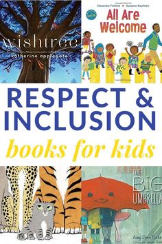 the cover of respect and inclusion books for kids