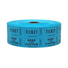 This 2,000 count ticket roll is consecutively numbered twice on each ticket. The back of the stub that says "TICKET" has a printed area for "name", "address" and "phone number". Each double ticket measures 2 inches long and 2 inch wide. Double stub tickets are typically used when the customer will keep one half of the ticket and drop the other ticket for collection. The tickets are printed on thick card stock to ensure a clean tear along the perforation. These tickets are great for carnivals, bingo, little leagues, softball games, conventions, shows, banquets, class reunions, golf outings or anywhere else your organization might need to use. Each single ticket measures 2 inches long and 1 inch wide. HIGH QUALITY TICKETS – Sell chances to win prizes or split the pot with Indiana Ticket Co. 50 50 Raffle, Golf Outing, Door Prizes, Raffle Ticket, Fun Fair, Class Reunion, Raffle Tickets, Party Card, Corporate Events