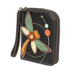 Dragonfly Character, Cool Wallets, Aesthetic Wallet, Cute Dragonfly, Chala Handbag, Cute Wallet, Button Studs, Vintage Wallet, Fun Wallets