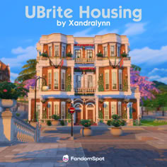 an image of a building with the words ubrite housing by xanadalynn