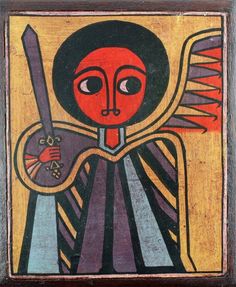 Ethiopian Coptic Art, Christian Folk Art, African Folk Art, Saint George And The Dragon