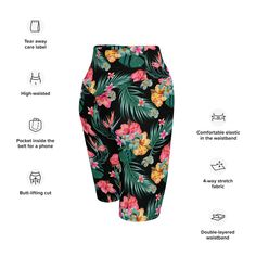 Berry Jane Paddleboard Swim Shorts are the perfect choice for your next paddleboarding adventure. The high waist design offers full coverage and comfort in and out of the water. Features performance, lightweight, dry-wicking fabric to keep you comfortable in our pretty Hawaiian floral print! Wear these with our matching rashguard. • 82% polyester, 18% spandex • Very soft four-way stretch fabric • Comfortable high waistband • Triangle-shaped gusset crotch • Flat seam and coverstitch Size guide XS Hawaiian Floral Print, Flat Seam, Intense Workout, Rash Guard, Bike Shorts, Water Features, Swim Shorts, Stretch Fabric, Size Guide